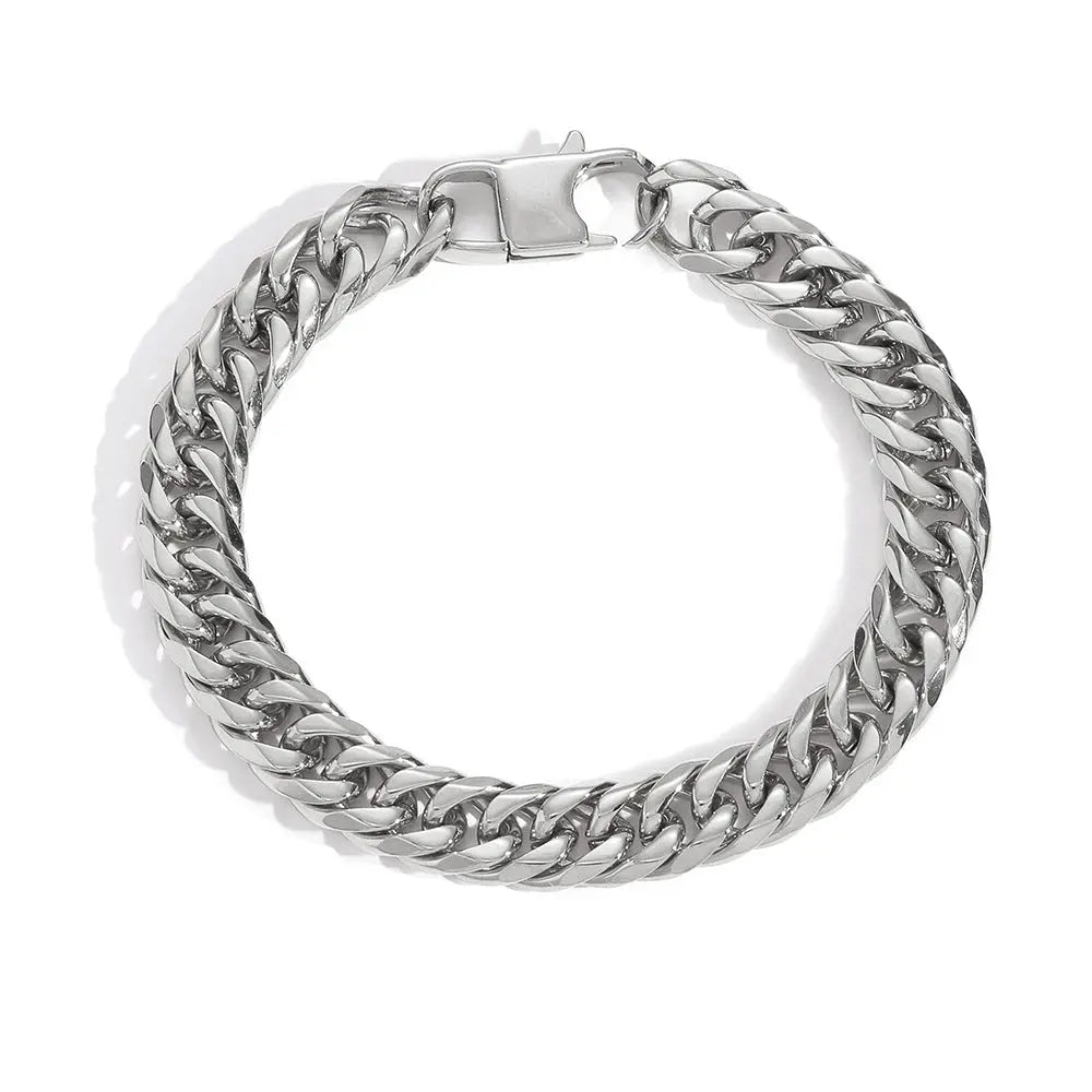 Hip Hop Lobster Clasp Chain-Silver VRAFI