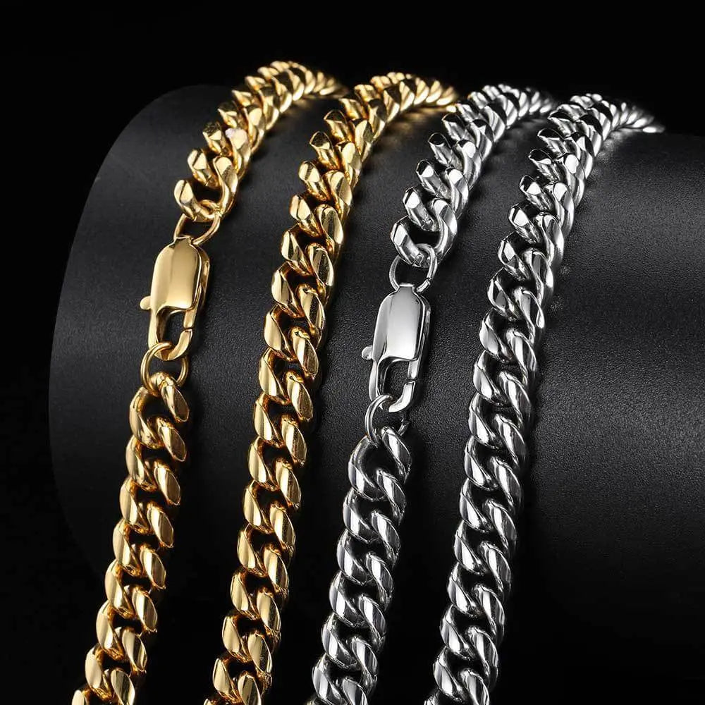 Hip-hop Intensive Grinding Buckle Cuban Chain Vrafi Jewelry