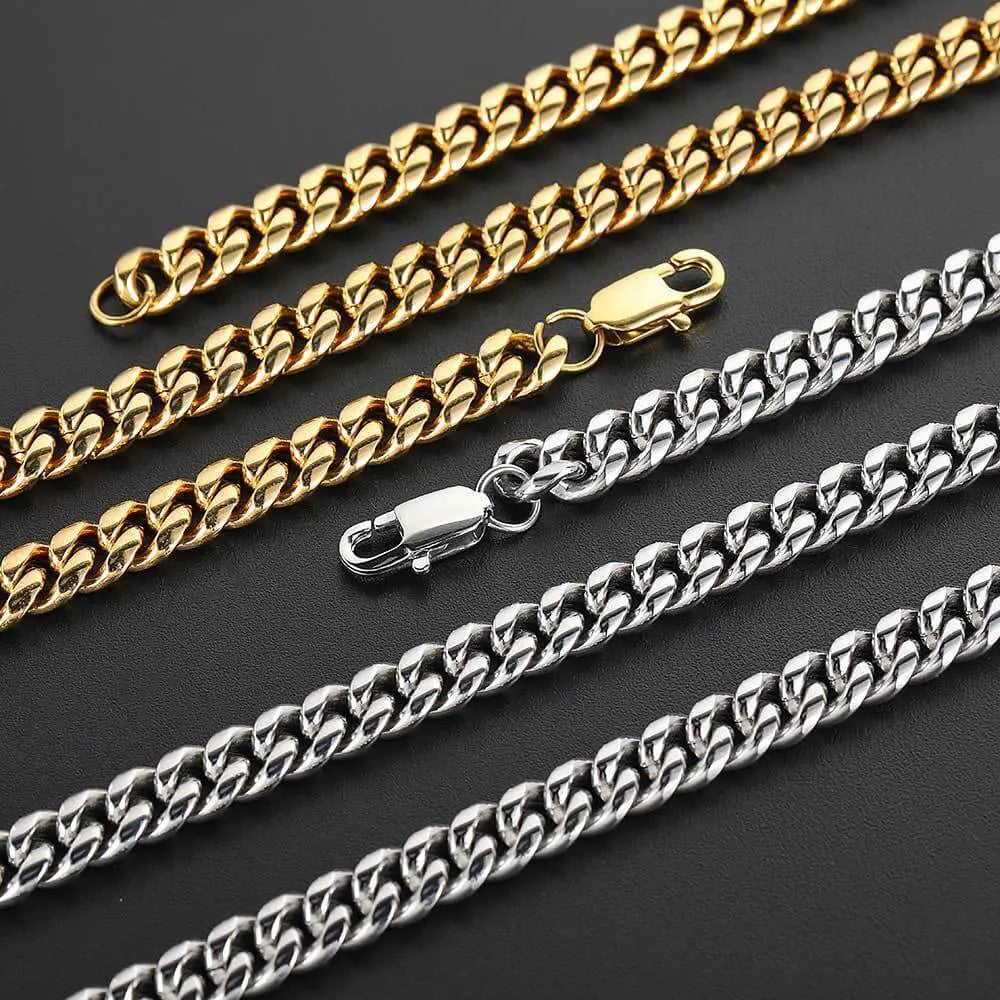 Hip-hop Intensive Grinding Buckle Cuban Chain Vrafi Jewelry