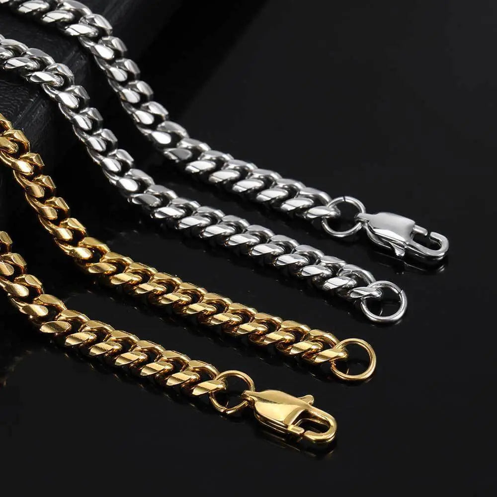 Hip-hop Intensive Grinding Buckle Cuban Chain Vrafi Jewelry