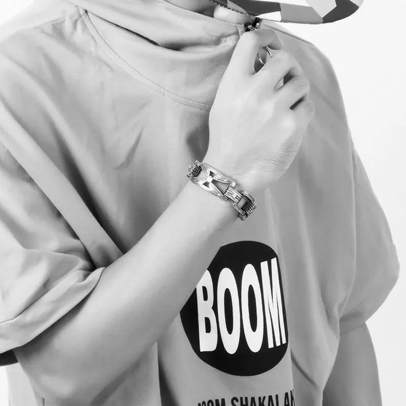 Hollow Cross Stainless Steel Bracelet VRAFI