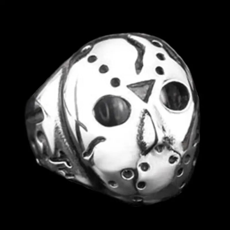 Jason Voorhees Stainless Steel The 13th Ring - Vrafi Jewelry