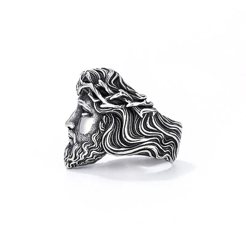 Jesus Crown of Thorns Stainless Steel Ring VRAFI