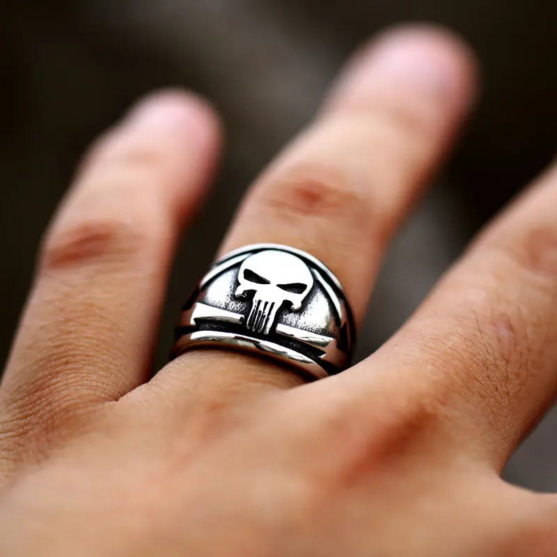 Lightning Punisher Stainless Steel Ring VRAFI