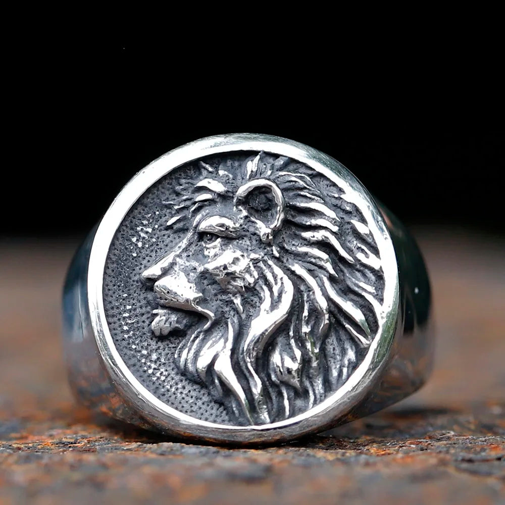 Lion Stainless Steel Ring