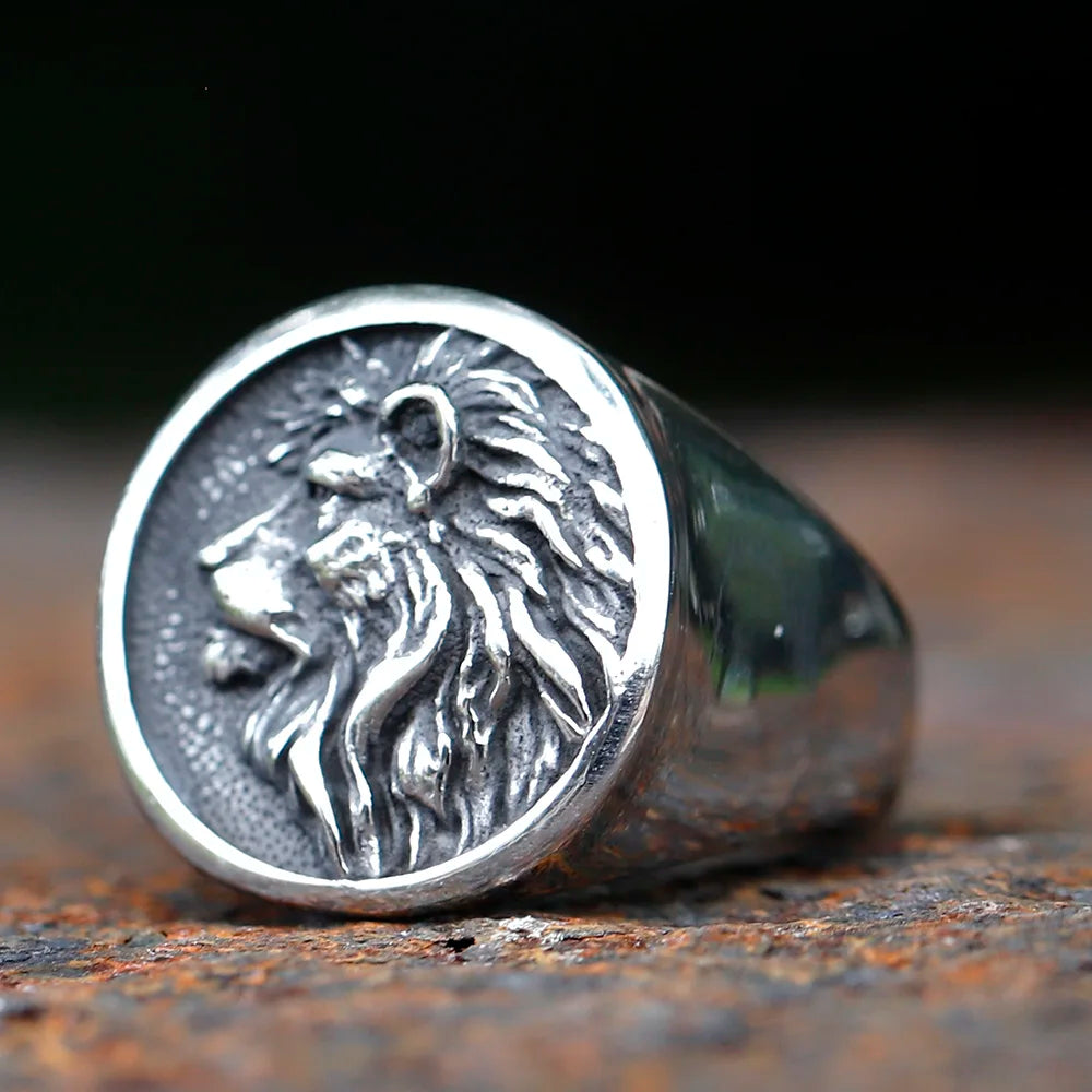 Lion Stainless Steel Ring
