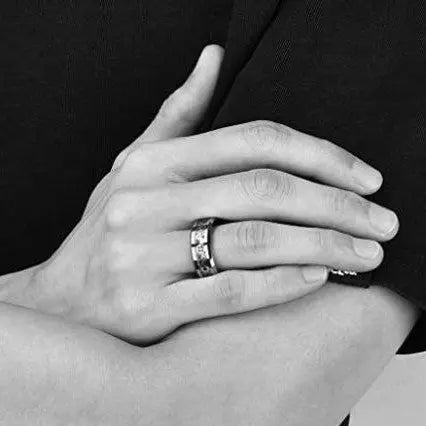 Mechanical Gear Stainless Steel Ring ZJJ