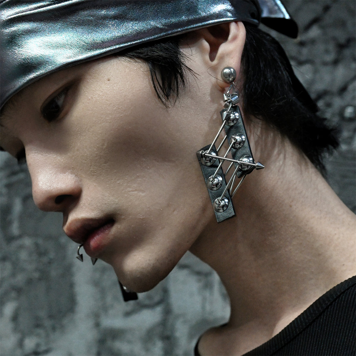 Mechanical Deconstructionist Configuration Diamond Earrings