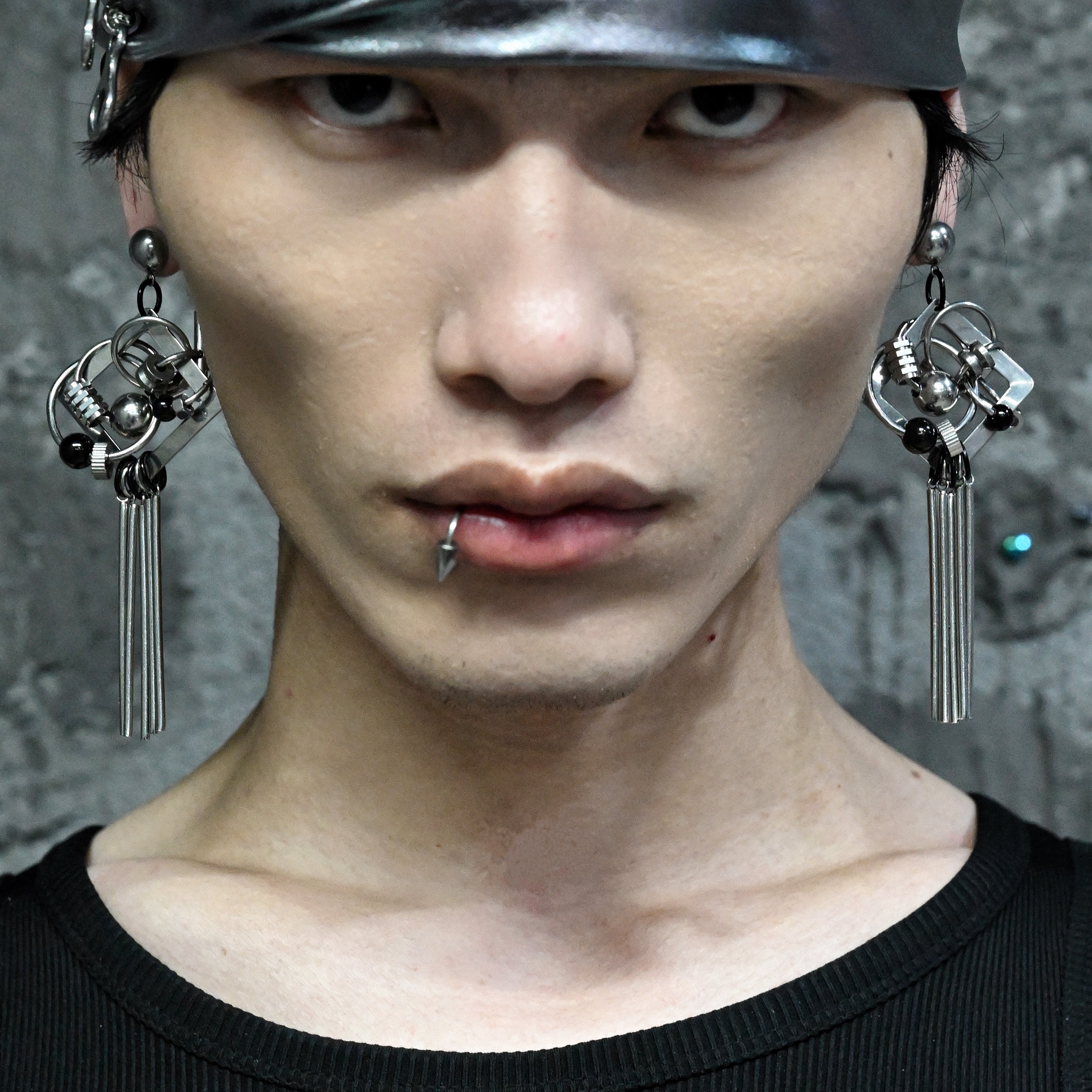 Mechanical Punk Earrings And Clip Earrings