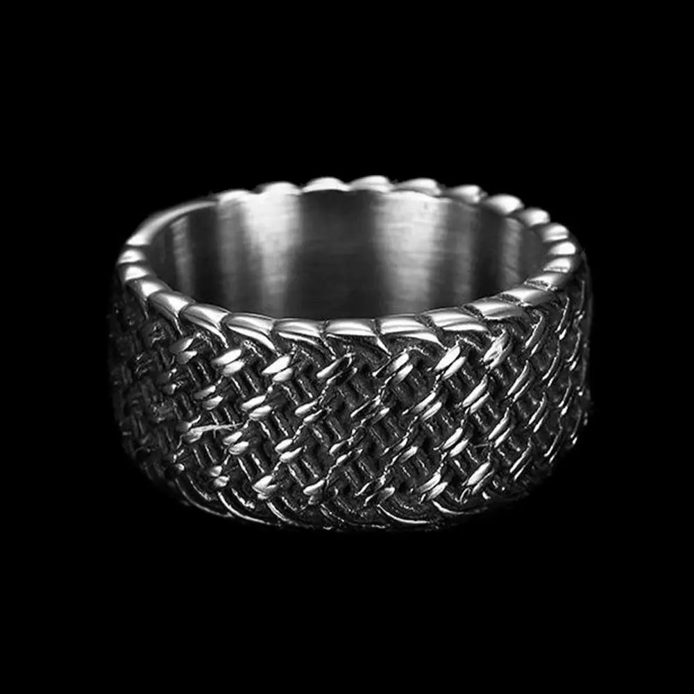 Minimalist Punk Stainless Steel Circle Ring - Vrafi Jewelry