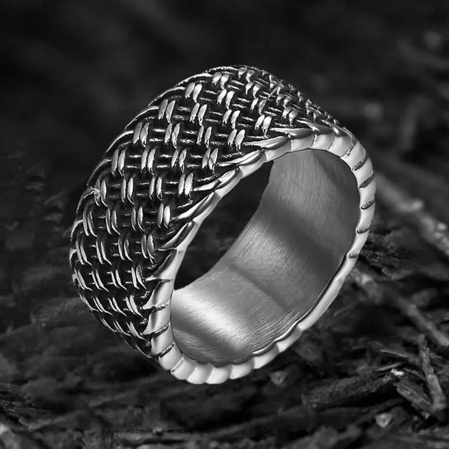 Minimalist Punk Stainless Steel Circle Ring - Vrafi Jewelry