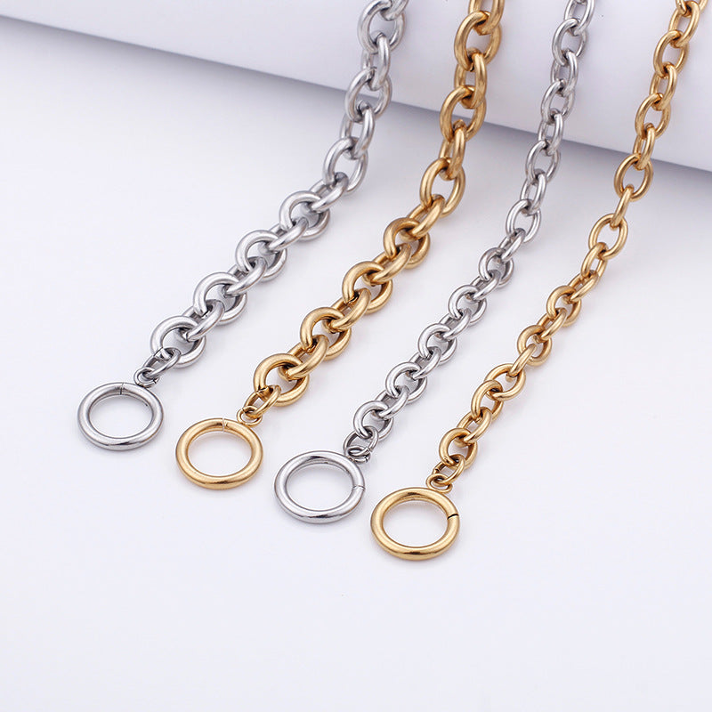 Bracelet Perlé Acier Inoxydable Albâtre