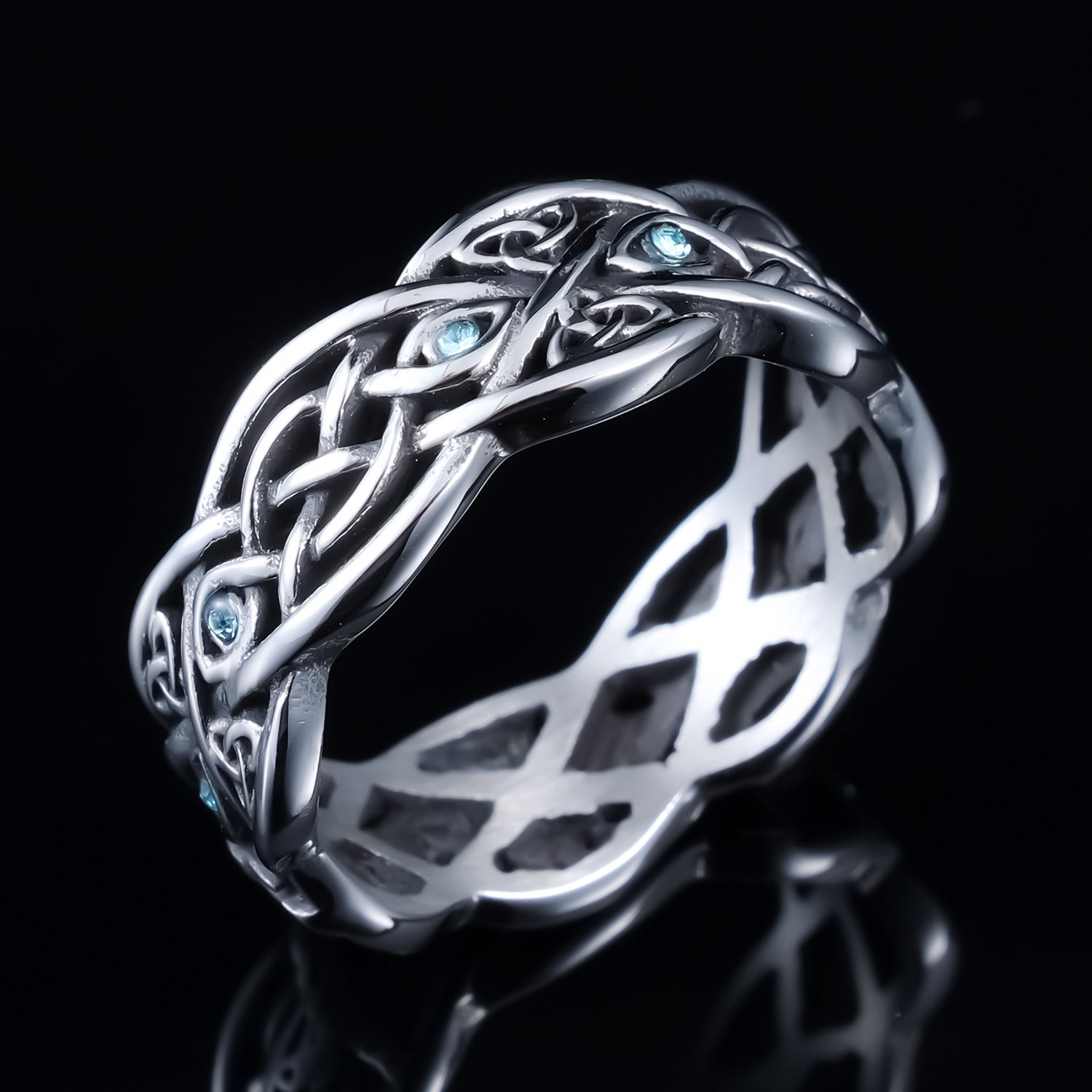 Minimalist Sapphire Woven Men's Band