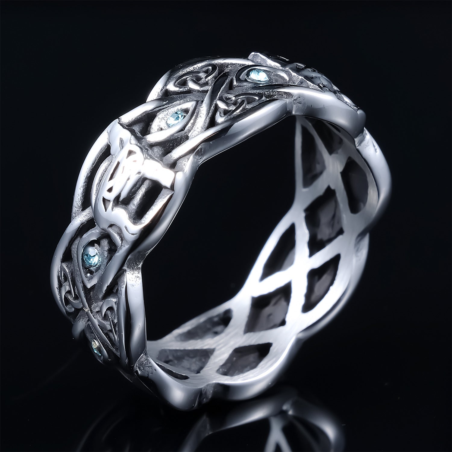 Minimalist Sapphire Woven Men's Band