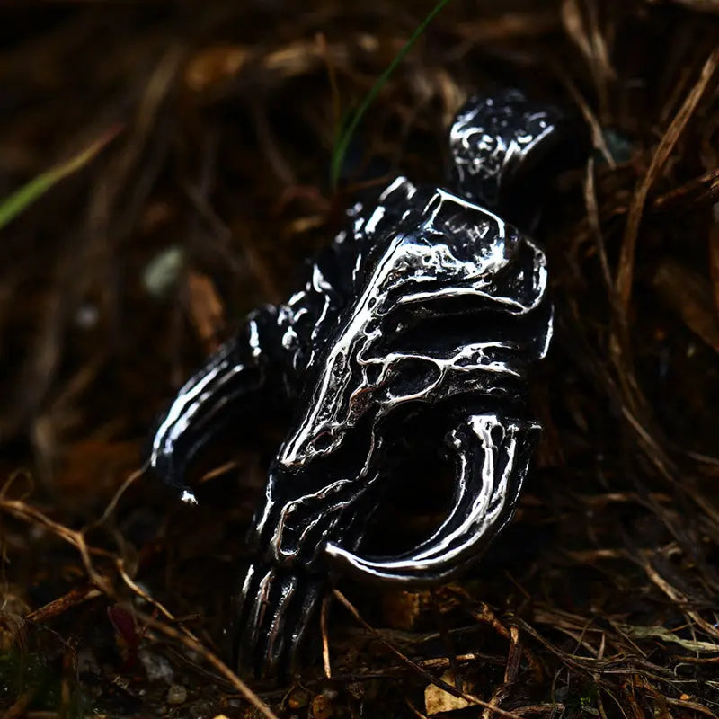 Mythosaur Skull Sigil Stainless Steel Pendant VRAFI