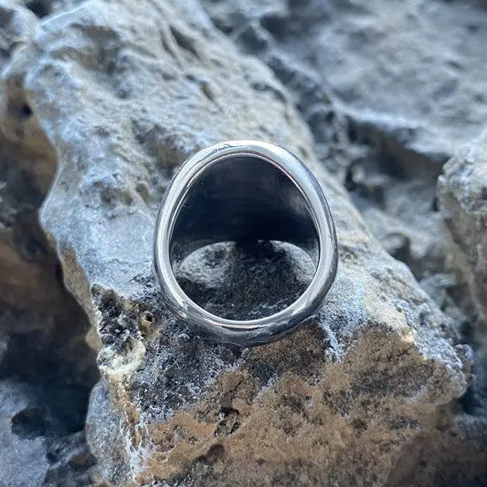 Mythosaur Skull Sigil Stainless Steel Ring VRAFI