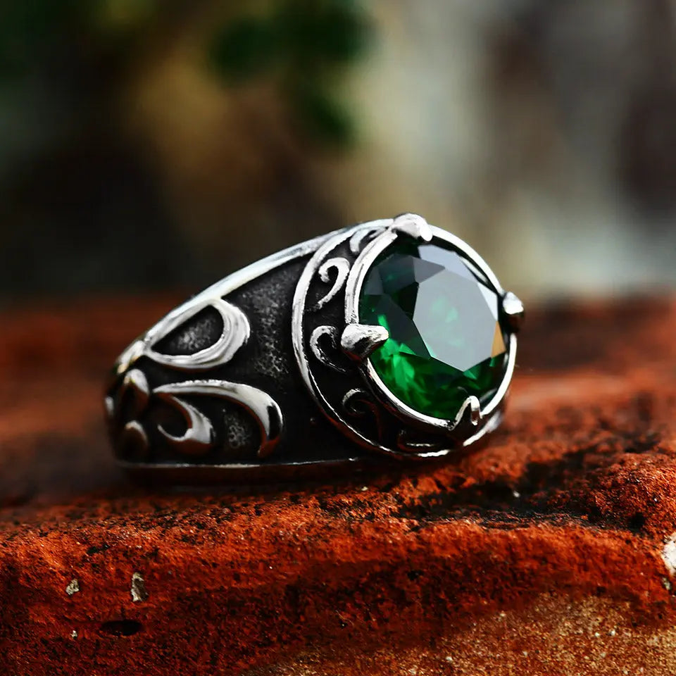 Norse Viking Knot Rune Stainless Steel Ring Vrafi Jewelry