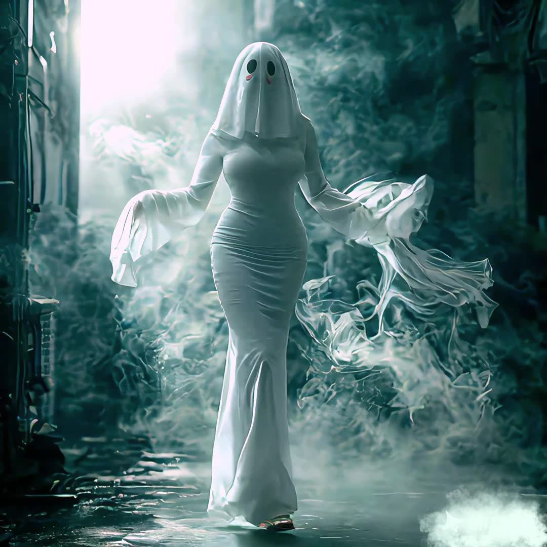 Ghost girl cosplay costume set