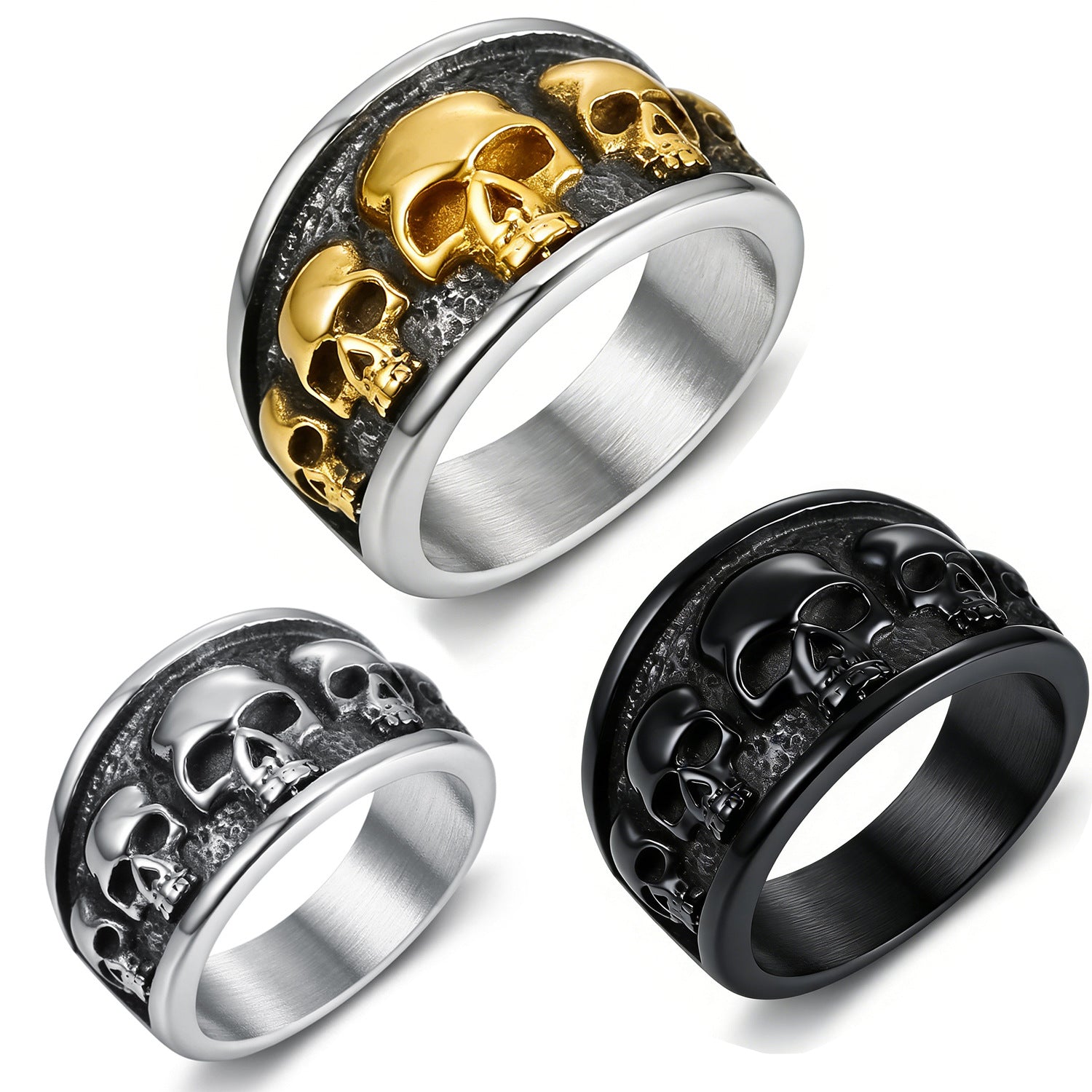 Texture Fiore Con Anello In Acciaio Inox Smaltato
