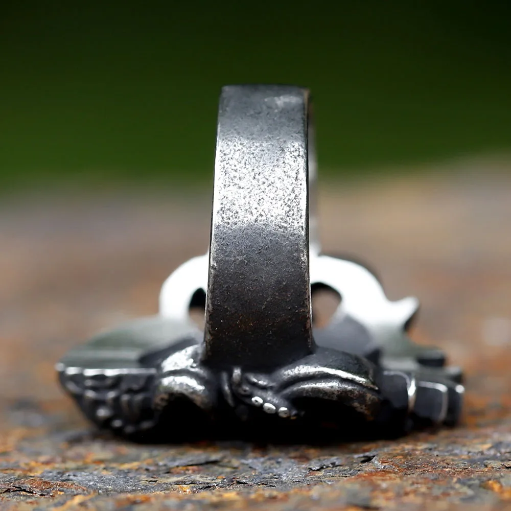 Octopus Skull Stainless Steel Ring