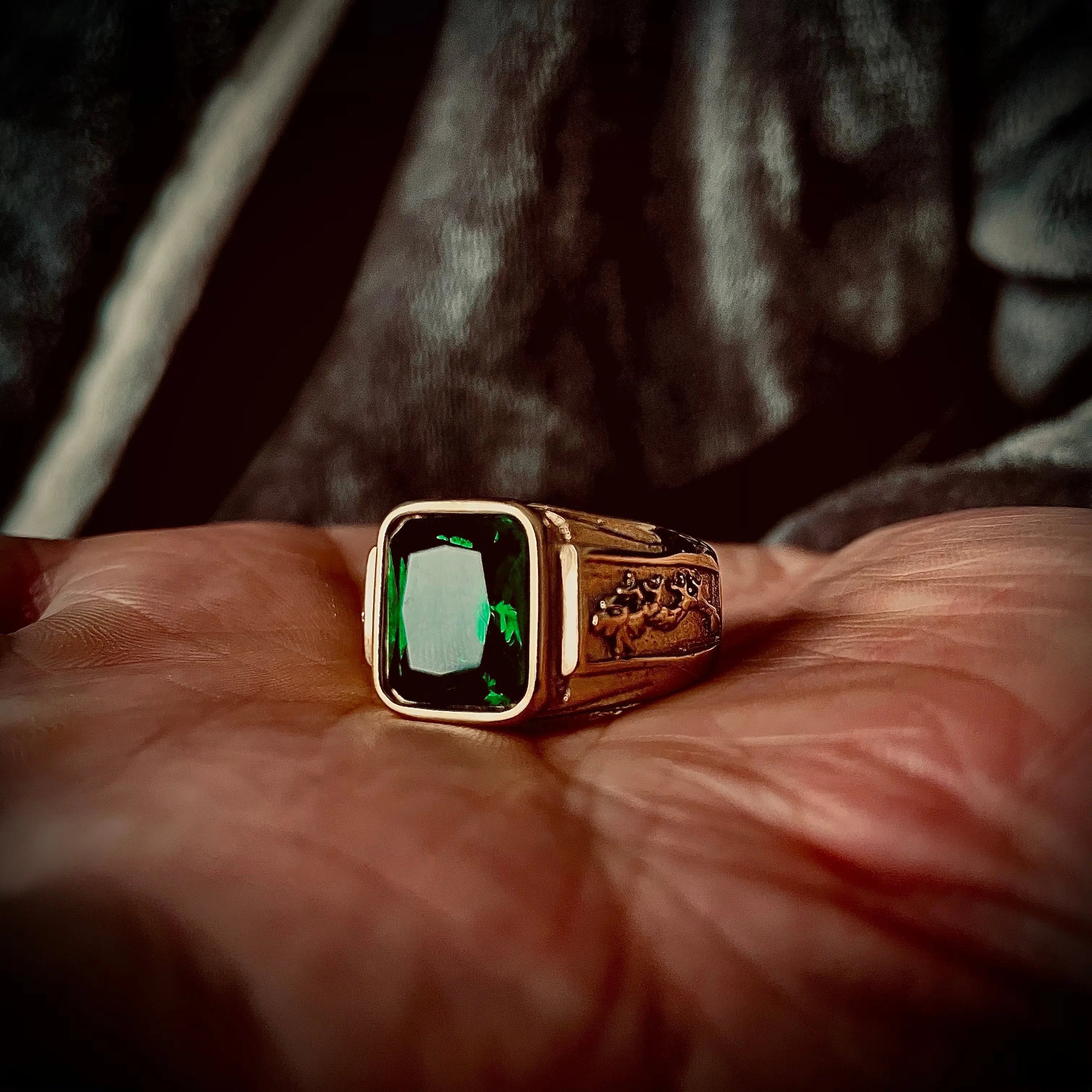 Phoenix Gold Plated Gemstone Ring - Vrafi Jewelry