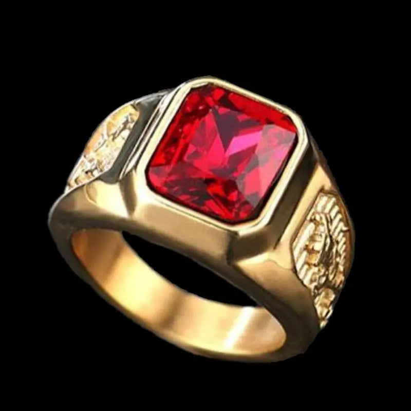 Phoenix Gold Plated Gemstone Ring - Vrafi Jewelry