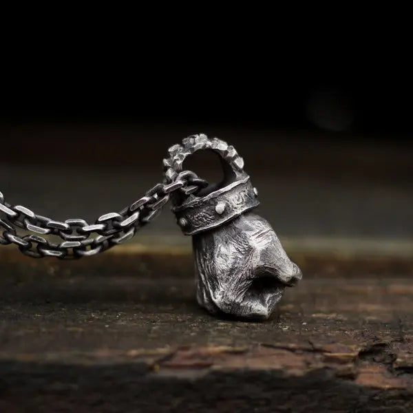 Power Fist Silver Pendant - Vrafi Jewelry