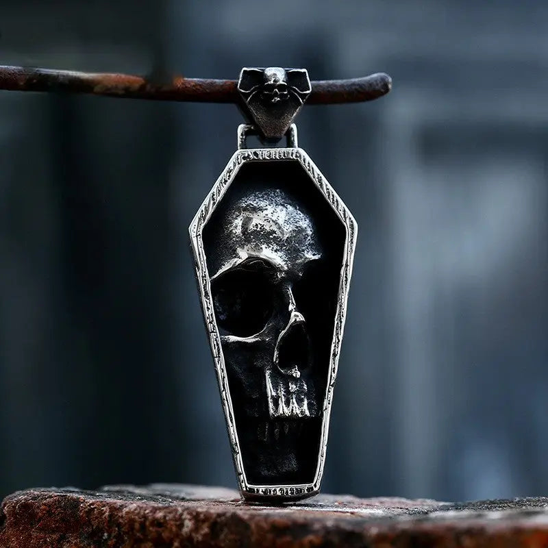 Punk Vampire Coffin Pendant Vrafi Jewelry