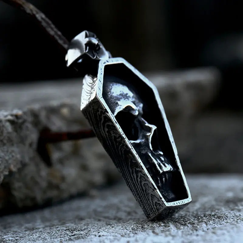Punk Vampire Coffin Pendant Vrafi Jewelry