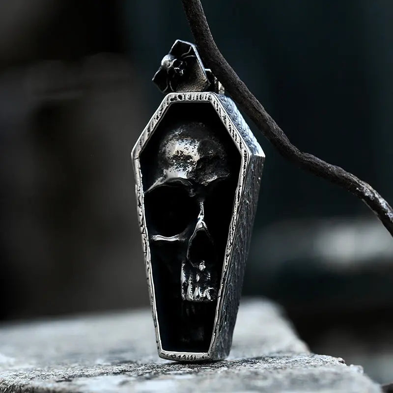 Punk Vampire Coffin Pendant Vrafi Jewelry