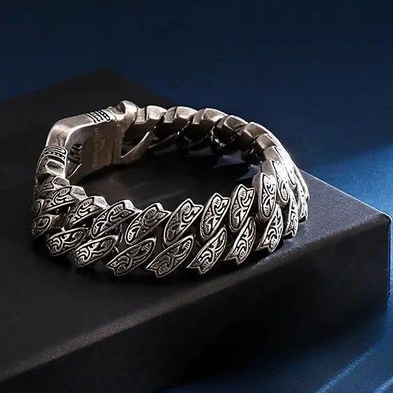 Vintage Floral Stainless Steel Bracelet-B VRAFI