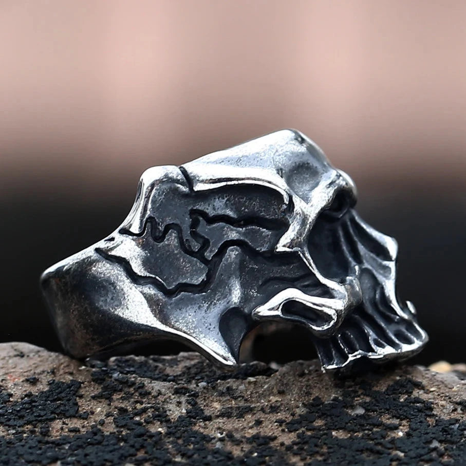 Anello in acciaio inossidabile a forma di corpo 3D