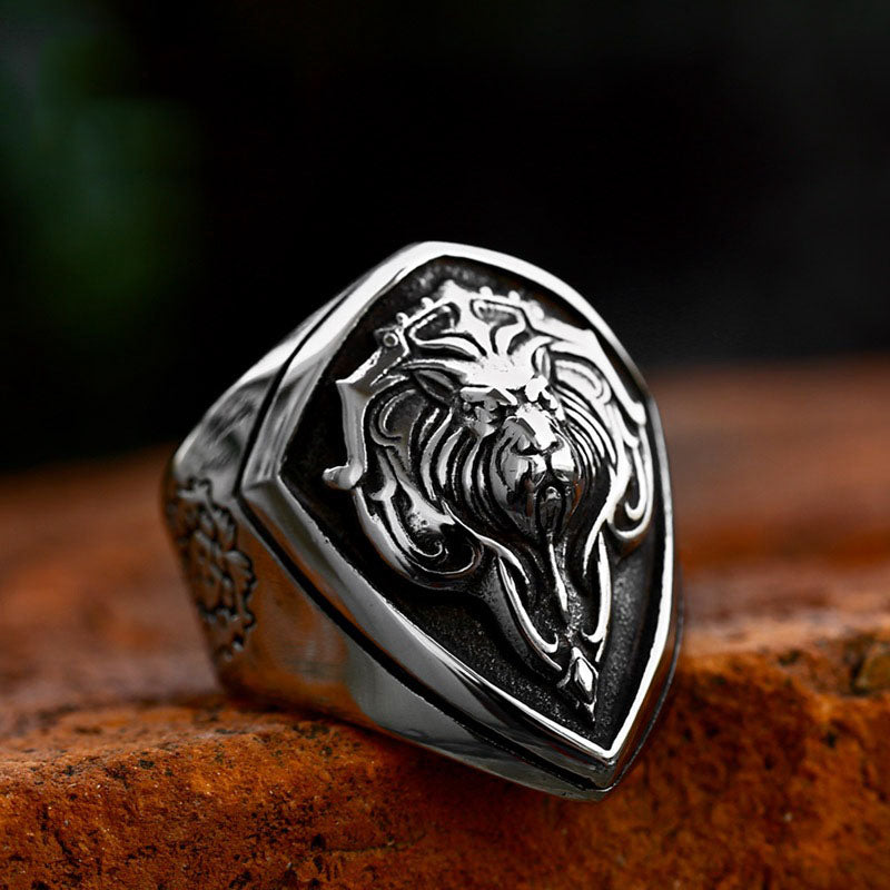 Anello in acciaio inossidabile a forma di corpo 3D