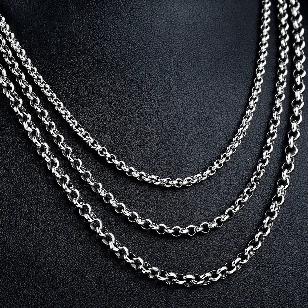 Rolo Chain Stainless Steel Necklace VRAFI