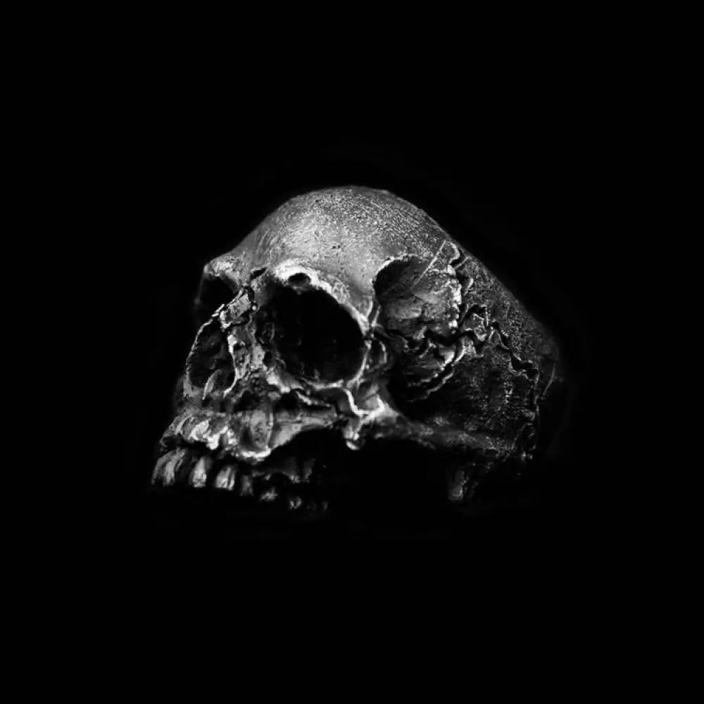 Rugged Skull Stainless Steel Ring - Vrafi Jewelry