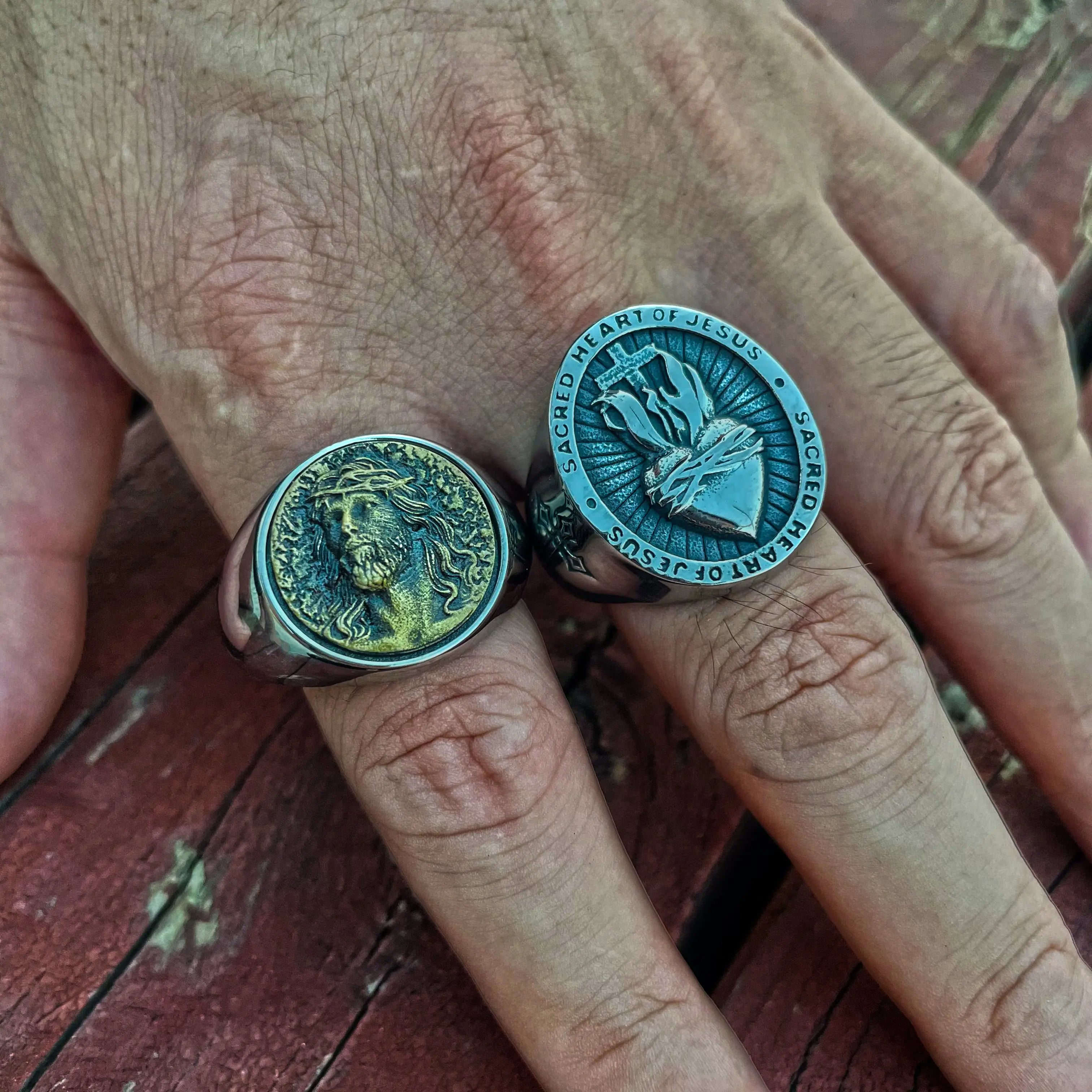 Savior Jesus Portrait Ring - Vrafi Jewelry