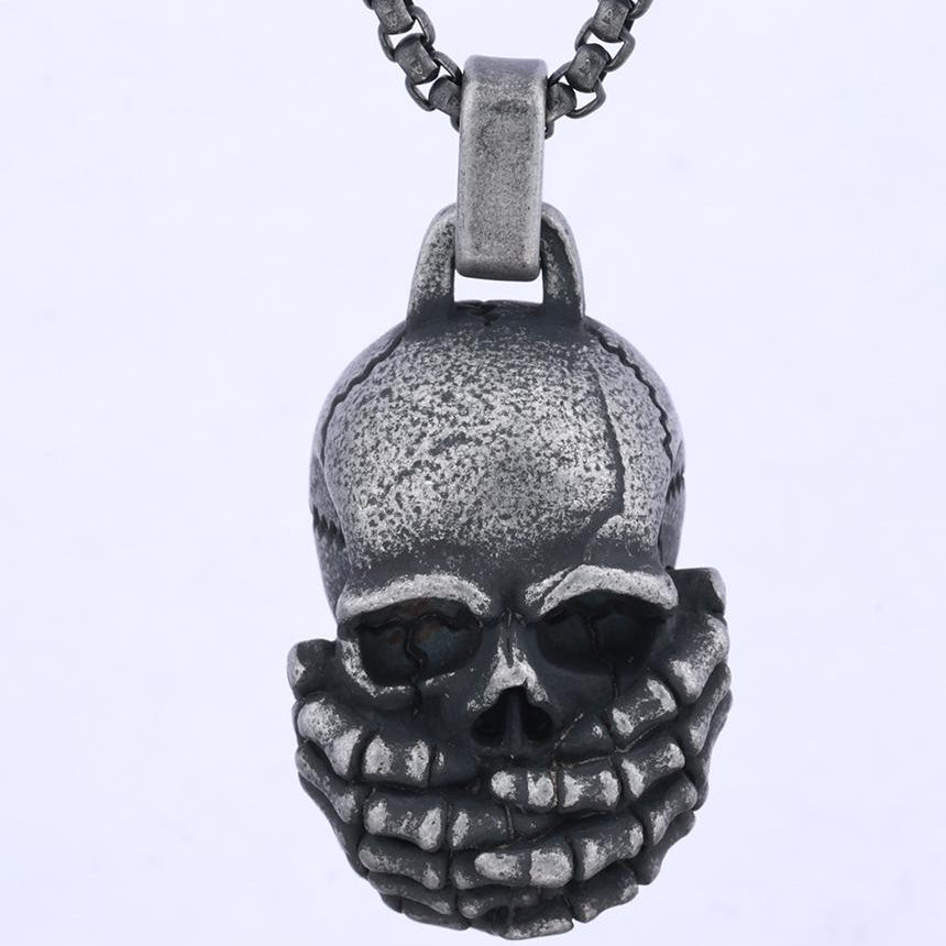 See No Evil Speak No Evil Skull Pendant