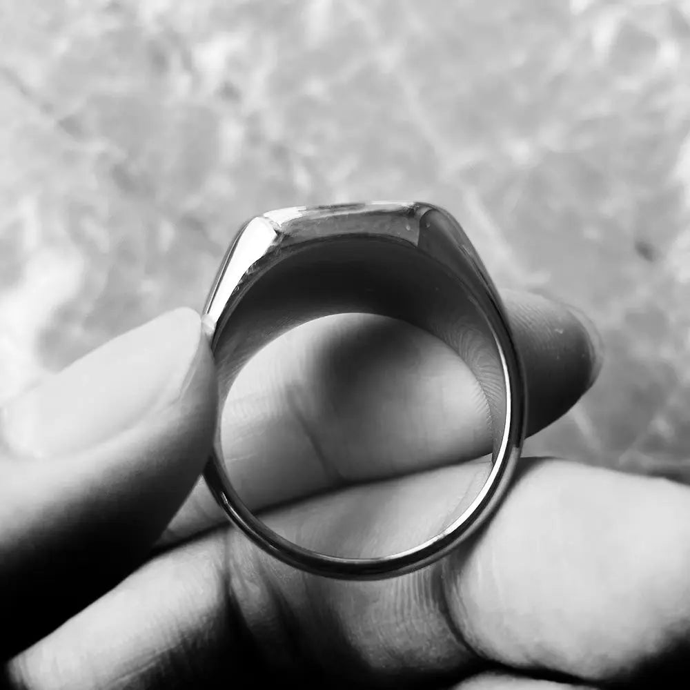 Shell Gem Stainless Steel Ring VRAFI