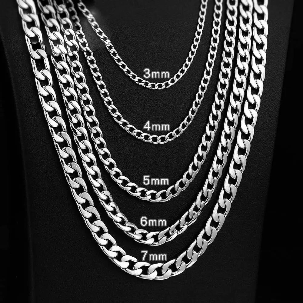 Silver Round Miami Cuban Link Chain VRAFI