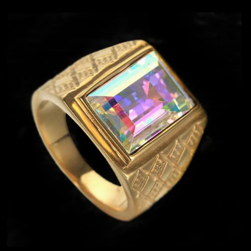 Simple Colored Gemstone Ring VRAFI