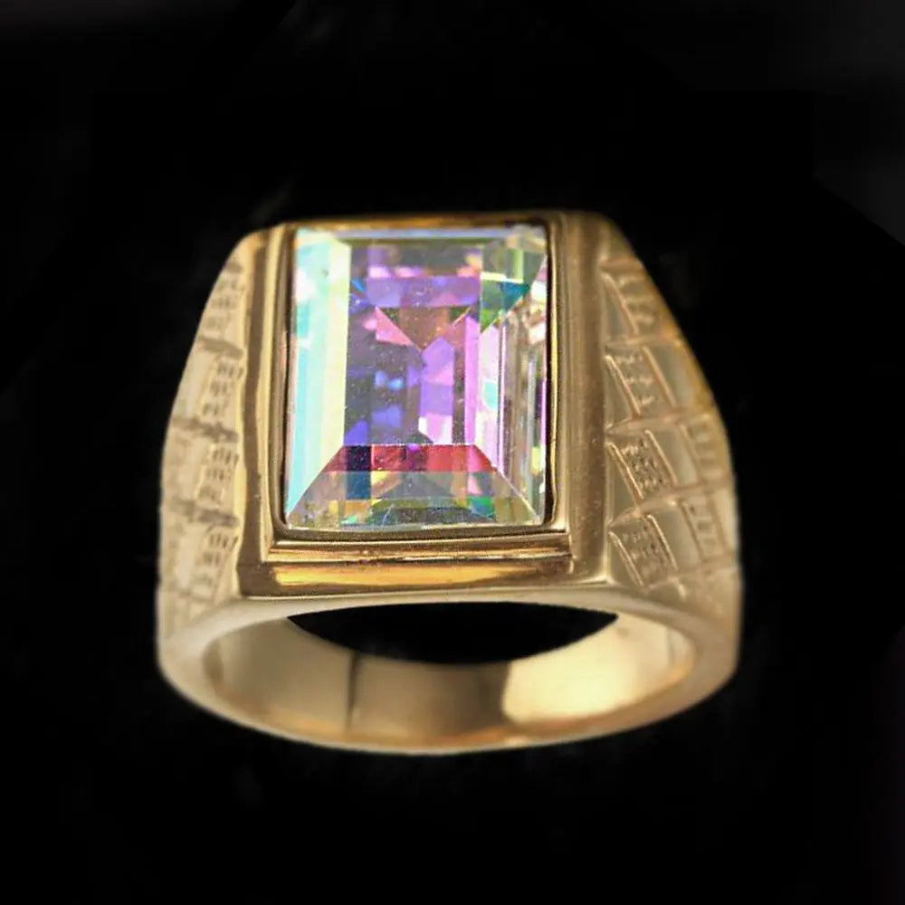 Simple Colored Gemstone Ring VRAFI