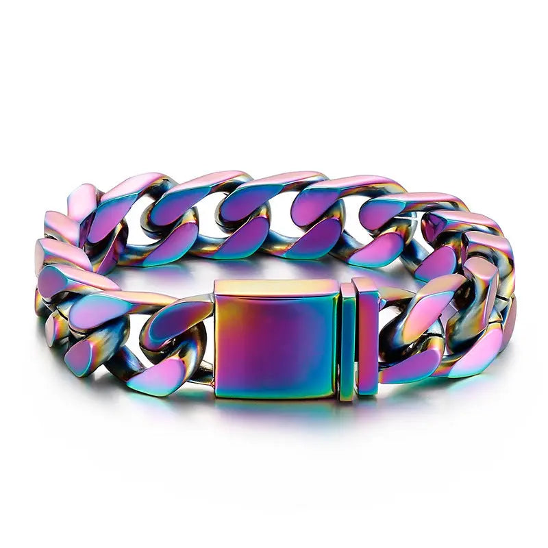 Simple Cuban Stainless Steel Bracelet VRAFI