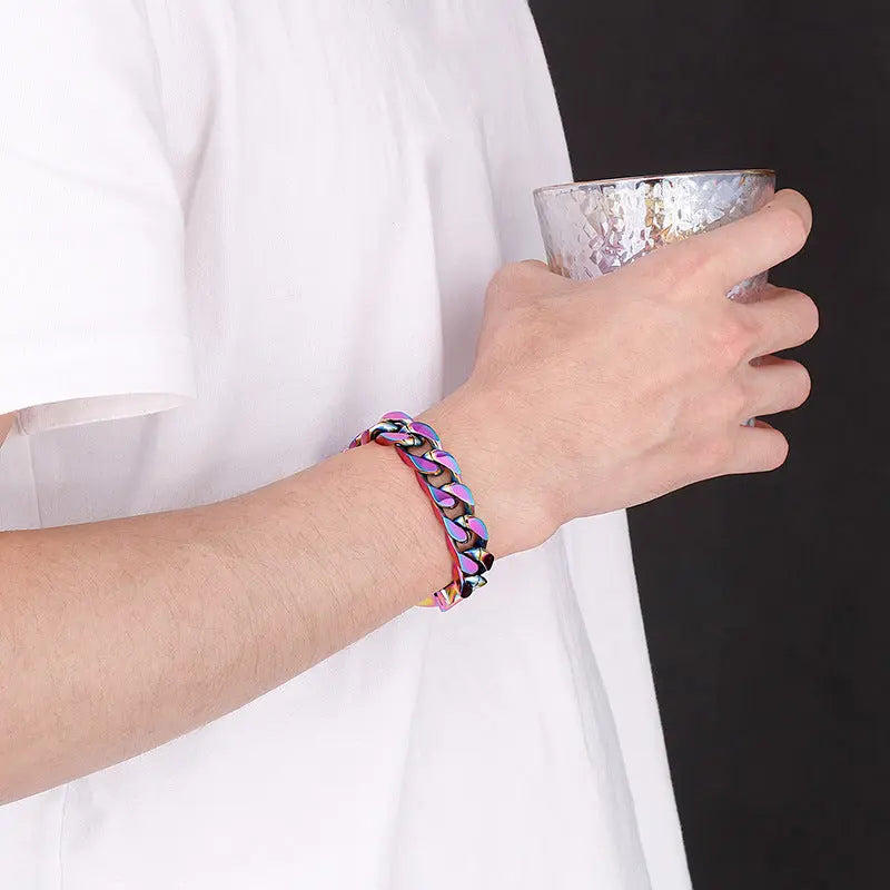 Simple Cuban Stainless Steel Bracelet VRAFI