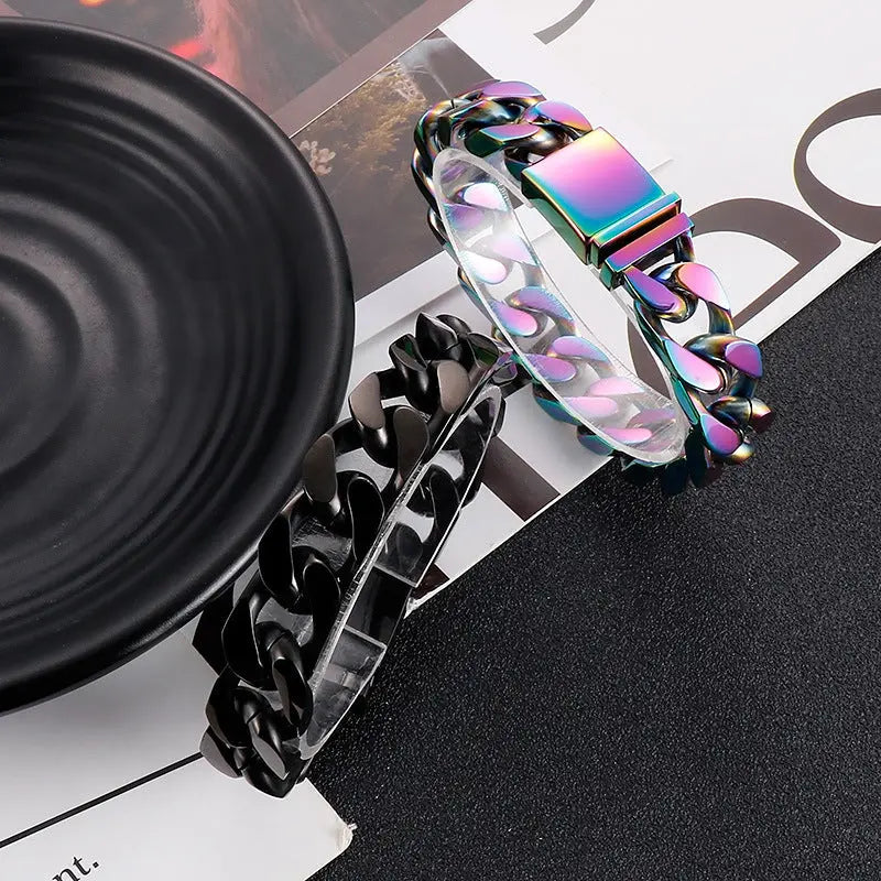 Simple Cuban Stainless Steel Bracelet VRAFI