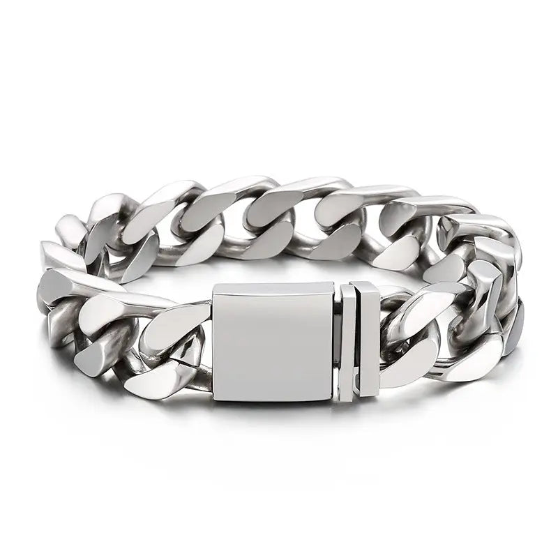 Simple Cuban Stainless Steel Bracelet VRAFI