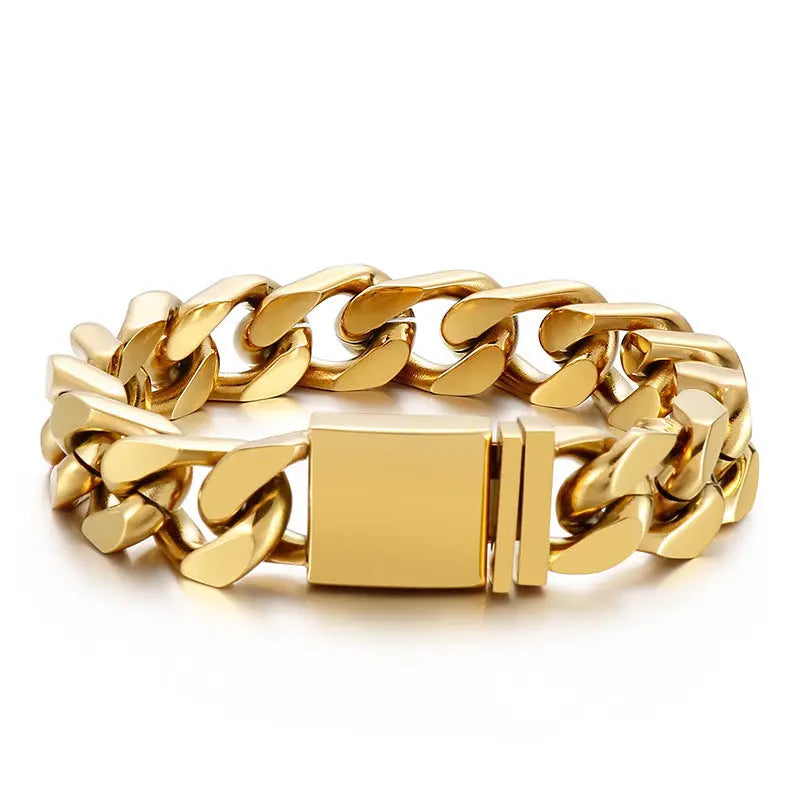 Simple Cuban Stainless Steel Bracelet VRAFI