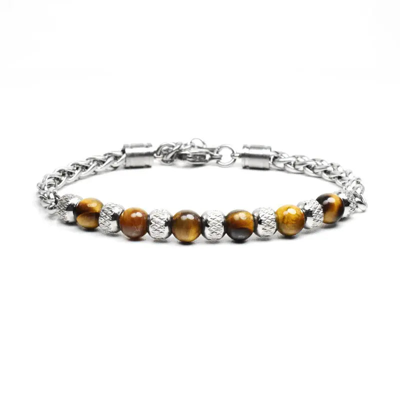 Single-row Bead Stainless Steel Bracelet VRAFI