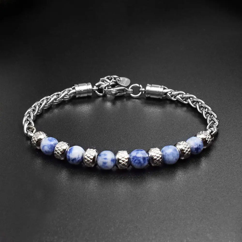 Single-row Bead Stainless Steel Bracelet VRAFI