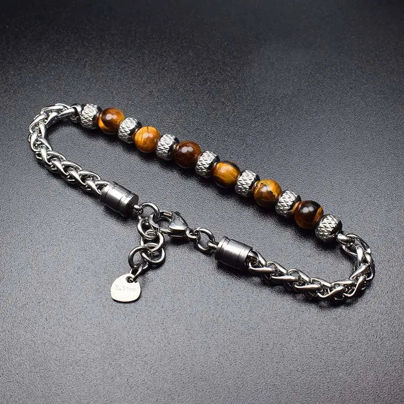 Single-row Bead Stainless Steel Bracelet VRAFI