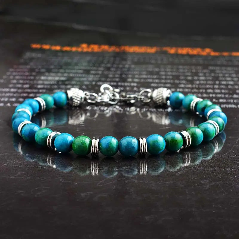 Single-row Round Bead Adjustable Bracelet VRAFI